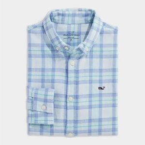 NWT Vineyard Vines Island Twill Plaid Button Down Long Sleeved Shirt
